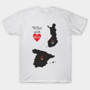 The Best of both Worlds - Finland - Spain T-Shirt